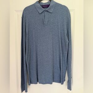 Ralph Lauren Purple Label Blue Polo Classic Knit